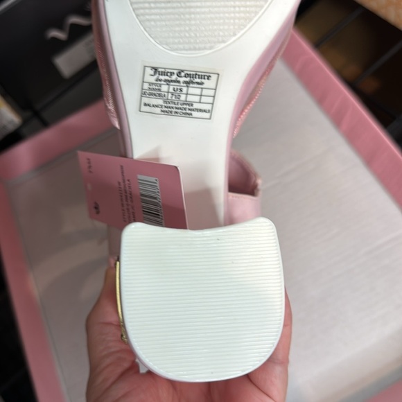 Juicy Couture Women's Graciela Heeled Sandals 7.5 Light Pink Block - Picture 7 of 7